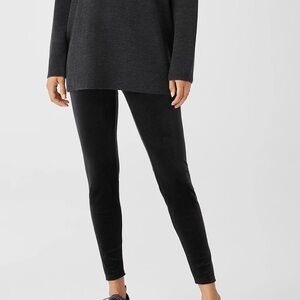 Eileen Fisher Stretch Velvet Knit Leggings Size M
